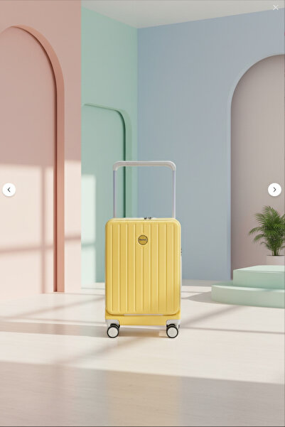 Monnat Mn-710 Lumina Serisi SARI Premıum Notebookgözlü Valiz