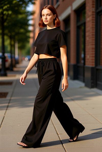 PayBuy Moda femei Pantaloni de in cu talie înaltă cu picioare largi Utilizare zilnică Vară