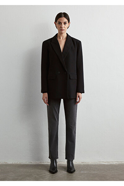 Mavi Black Double Breasted Blazer 1110519-900