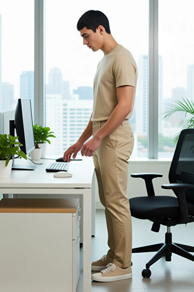 PayBuy Men's Fashion Regular Fit Chino Gabardine Pants Cotton Casual for Daily Combinations Summer