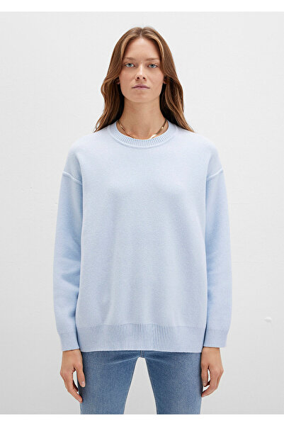 Mavi Crew Neck Blue Sweater Oversize / Wide Cut 1710499 -70717