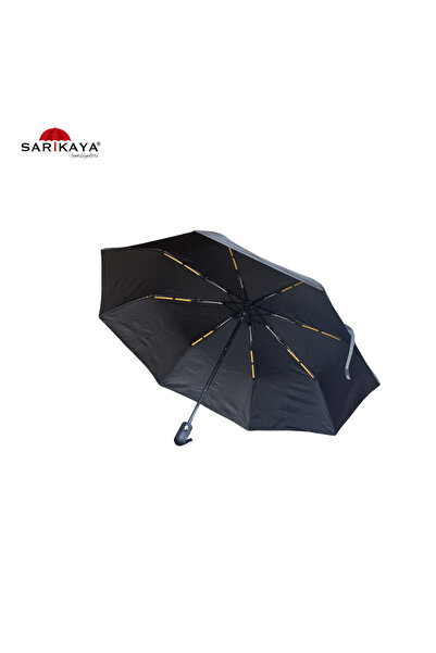 Sarıkaya Şemsiye Full Otomatik Siyah Fiber Telli (EXTRA STRONG) Soft Sap