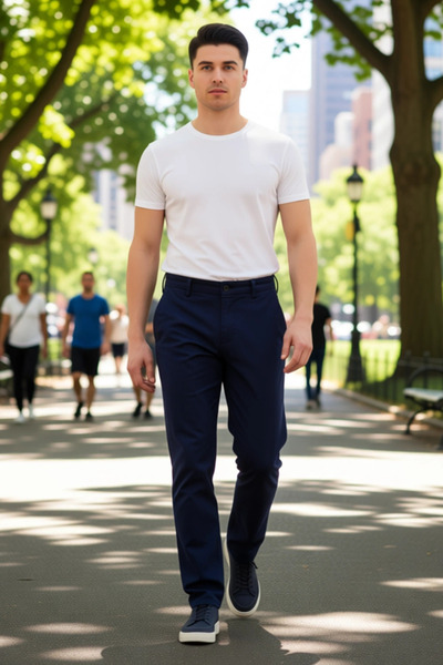 PayBuy Men's Fashion Pipe Leg Chino Pants Cotton Casual Style Modern Design Summer