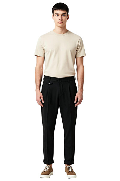 PayBuy Men's Fashion Slim Fit Pipe Leg Trousers Ideal Choice for Daily Wear Summer