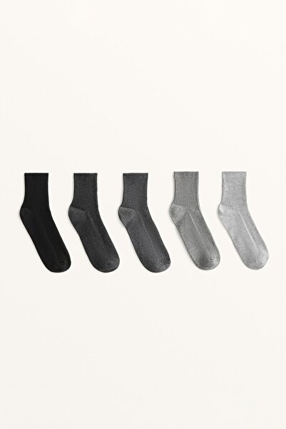Oysho 5 pairs of quarter socks with cotton