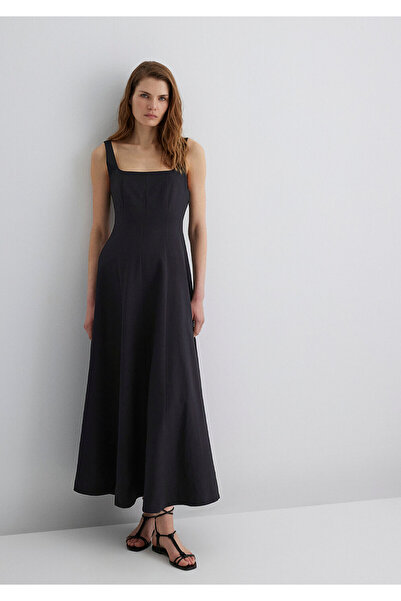 Mavi Black Long Dress with Strap 1310479-900