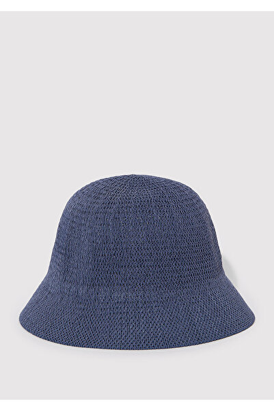 Mavi Navy Blue Straw Bucket Hat 1910080 -70500