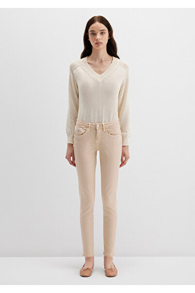 Mavi Island Blue Premium Cream Gabardine Trousers1020586447