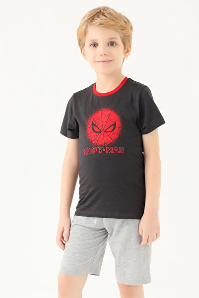SPIDERMAN SPIDER-MAN ERKEK ÇOCUK T-SHIRT - ANTRASİT