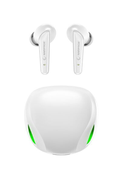 Rampage RM-TWS01G Viper TWS Bluetooth Mikrofonlu Kulak İçi Oyuncu Kulaklığı Beyaz