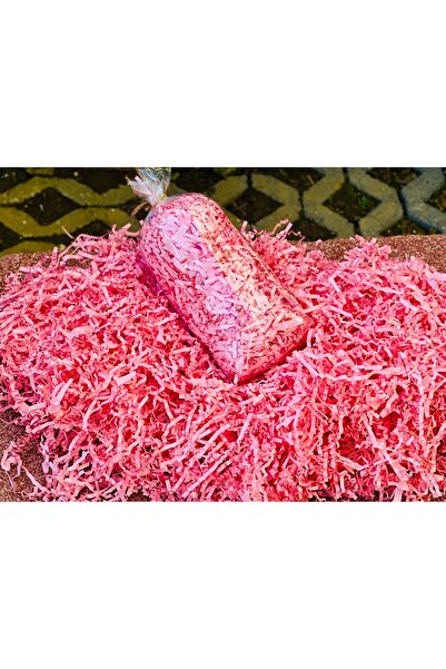 Orbak Kağıt Toz Pembe Z Zigzag Kırpık Kâğıt – Hediye Kutu İçi Dolgu Süsleme v...