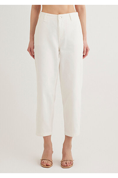 Mavi Off-white Women's Woven Trousers - M 1010649