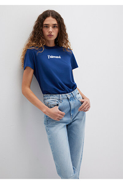 Mavi T-Shirt s potiskem Navy Blue Regular Fit / Regular Fit1612242-70722