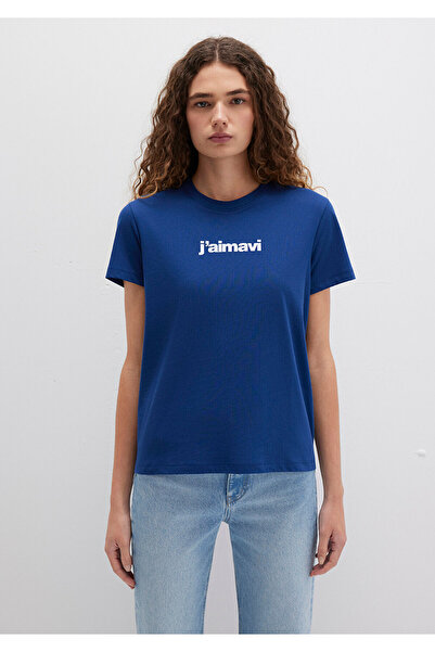 Mavi T-Shirt s potiskem Navy Blue Regular Fit / Regular Fit1612242-70722