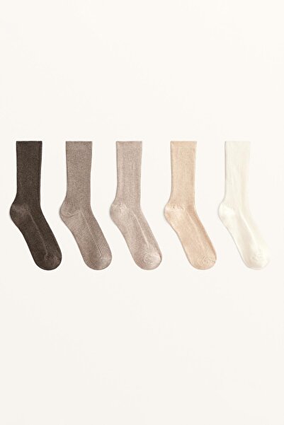Oysho 5 pairs of classic socks with cotton