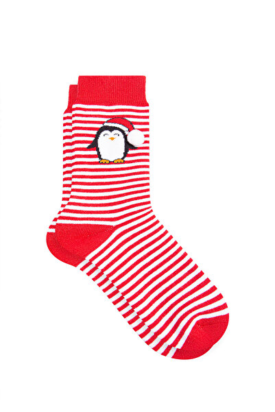 Mavi Christmas Themed Red Socks 1912183 -32421