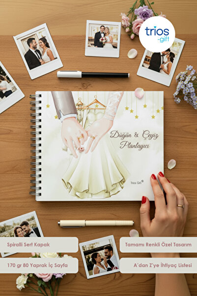 Trios Gift Düğün & Çeyiz Planlayıcı A’dan Z’ye – Söz, Nişan, Kına, Balayı Def...