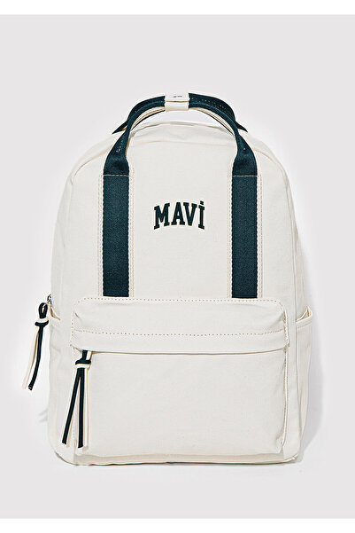 Mavi Logo Printed White Backpack 1912481 -34523