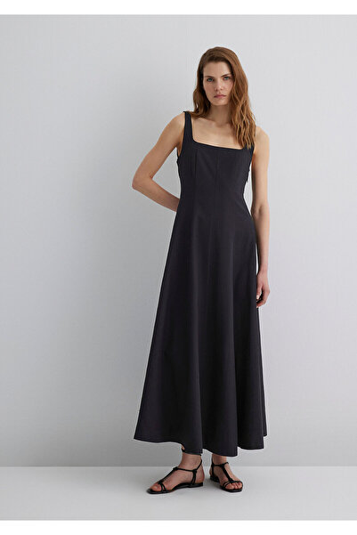Mavi Black Long Dress with Strap 1310479-900