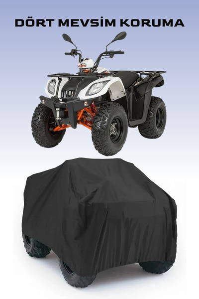 Breen Mondial AU 200(T3B) ile Uyumlu Atv Branda, Siyah, Güvenli, Su Geçirmez ...