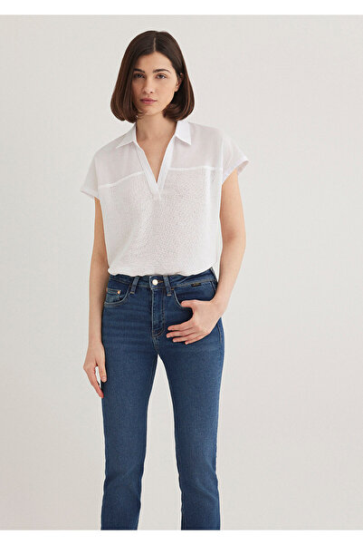 Mavi White Short Sleeve Blouse -1210801-620