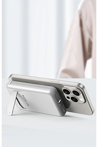 Merlin Bolt Max Pro 10000 mAh Wireless MagSafe Power Bank with Built-in Type-C & Lightning Cables