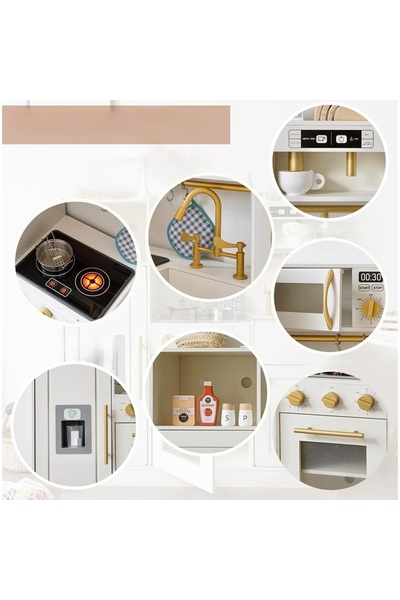 Smart Vibe Wooden Kitchen for Kids 'Baking Magic' with Lights and Sounds