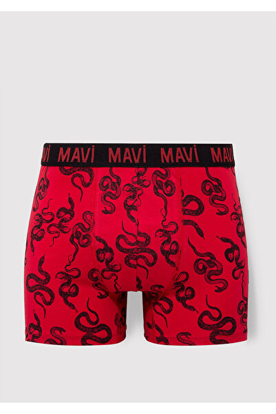 Mavi Red Snake Printed Boxers - 0911056 -82677