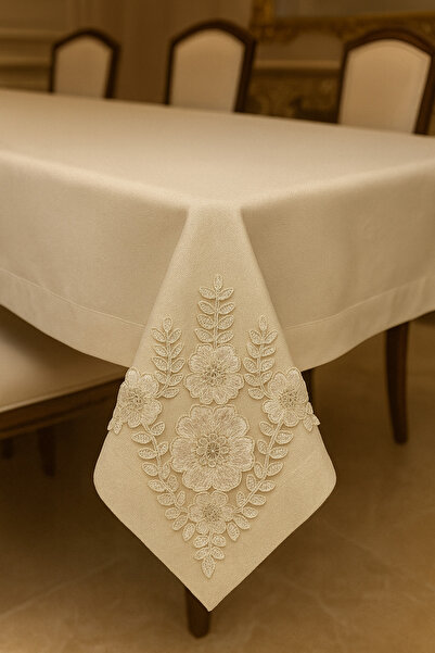 Çeyiz Bahçesi Efsun Linen Keten Masa Örtüsü 160&220