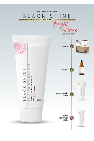 Black Shine BS Hydratační krém na opalování SPF+ 50 Anti-Blemish High Protection 50 ml