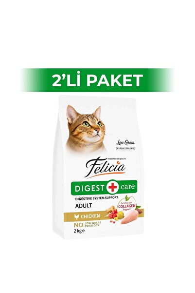 Felicia Tavuklu Yetişkin Kedi Maması 2 kg 2 Adet