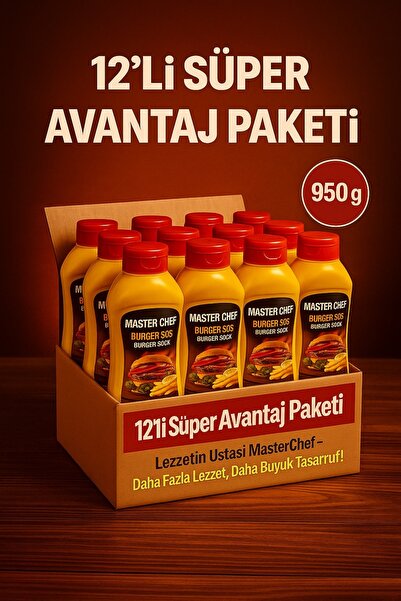 Masterchef Burger Sos 950 Gr 12 Adet