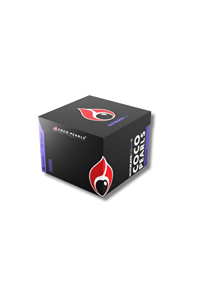 COCOPEARLS Ultimate #28MM | Hindistan Cevizi Nargile Kömürü | 1 Kg -48 Adet Küp