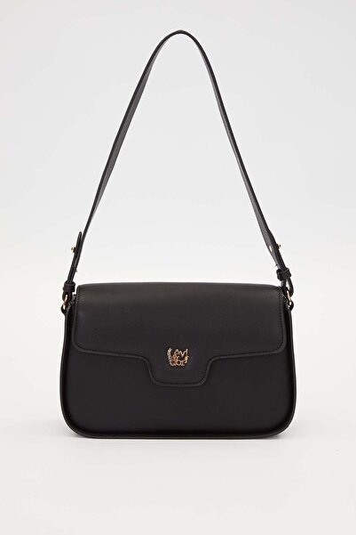 Levidor Siyah Ayarlanabilir Askılı Omuz Çantası