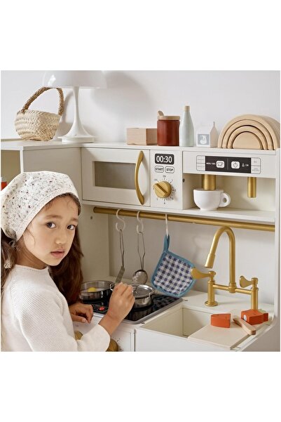 Smart Vibe Wooden Kitchen for Kids 'Baking Magic' with Lights and Sounds