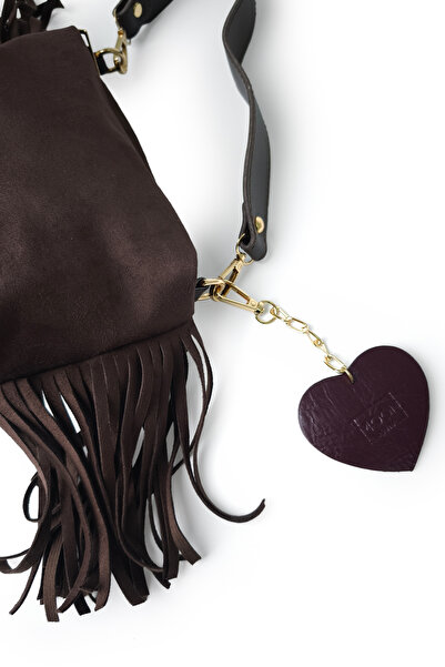 Moon Çanta Moon Amber Shoulder Bag Suede Brown