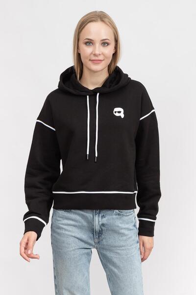 Karl Lagerfeld Kadın Sweatshirt Siyah