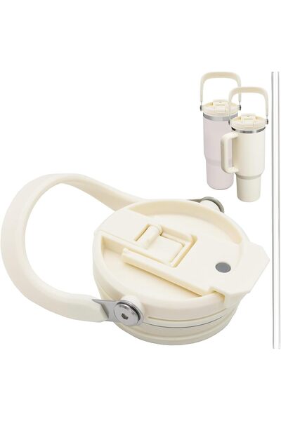 Yenigeldi 1 Piece Beige Color 40 oz Compatible Lid Pack