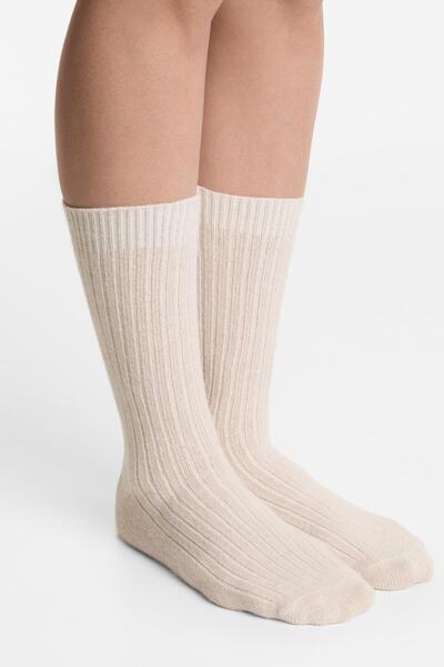 Oysho Classic socks in 15% cashmere 10% wool