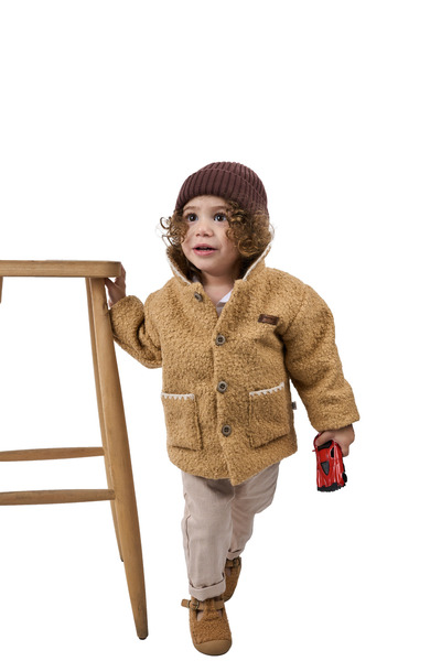 Mumenim Waterproof and Windproof Baby Plush Coat - Lined Inside, Warm Baby Winter Coat for Girls and Boys