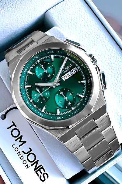 Tom Jones Erkek Kol Saati 3 Atm Su Geçirmez Gümüş Renk Çelik Kordon Elg592