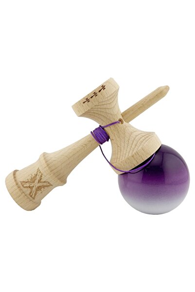 Flippy Kendama X Originala, Profesionala, Flippy, Big Cups V2, Super Sticky, Rulment Metalic,Mov/Alb