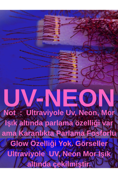 ea genset Çapari İstavrit Gece Çaparisi 25x12 Beden Kıyı Uv Neon Kırmızı Sim 11 No 10 Kırmızı İğneli 2li Paket