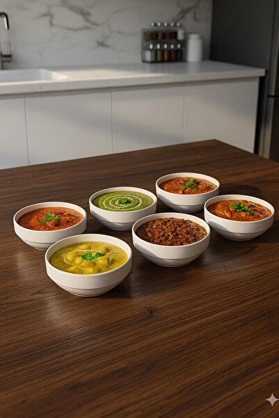 Metler وعاء حساء عميق من الميلامين الأبيض مقاس 13 سم |   مادة صحية |   حلويات...