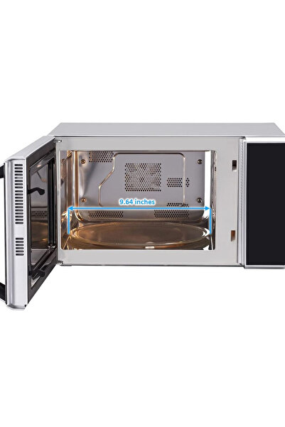 RUBIK Microwave Oven Plate Replacement Small (24.5cm / 9.64 in, Flat Bottom) Turntable Glass Tray Di