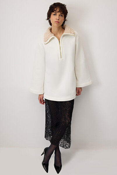 Touché Privé COLLAR PURPLE SWEATSHIRT