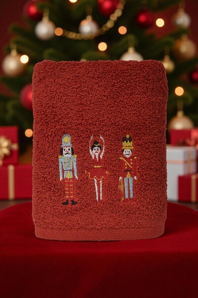 Minteks Lead Soldier Embroidered 50X90Cm Christmas Towel