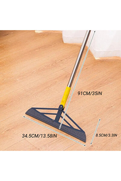 SUPPLIER Floor Squeegee Mop with Long Handle | 35cm Wide Head & 91cm Handle