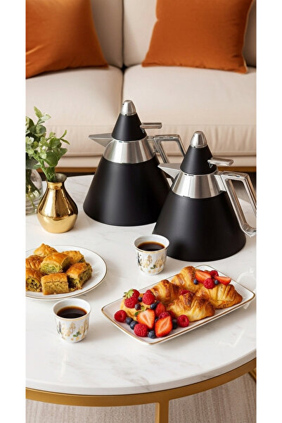 Generic 1 liter/700 ml tea and coffee thermos set with an elegant design