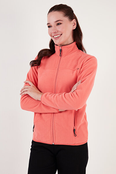 Lela Slim Fit Anti-Pilling Zippered Pocket Polar Cardigan POLAR 5907002